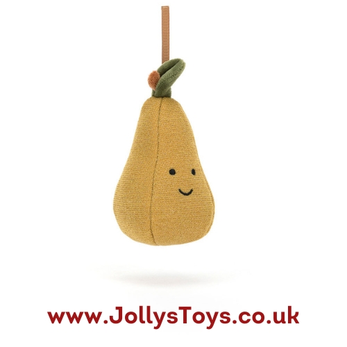 Jellycat Festive Folly Pear Decoration